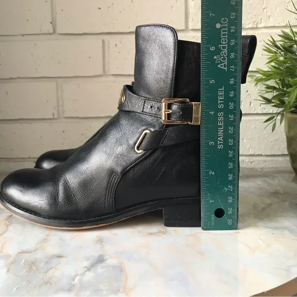 Michael Michael Kors Arley Black Leather Ankle Boots - Picture 8 of 13